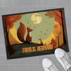 Herbst Fußmatte mit Wunschtext - verschiedene Motive zur Auswahl