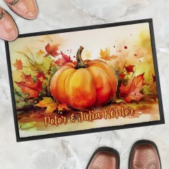 Herbst Fußmatte mit Wunschtext - verschiedene Motive zur Auswahl
