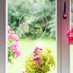 Herz Anhänger mit Name personalisiert aus Acryl | Geschenk für Mama, Erzieher & Menschen mit Herz