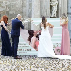 Herzbanner zum Ausschneiden mit Foto - Der schönste Weg