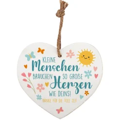 Herz für Erzieherin & Lehrer als Dankeschön Geschenk personalisiert | Deko Schild für Kita Abschied