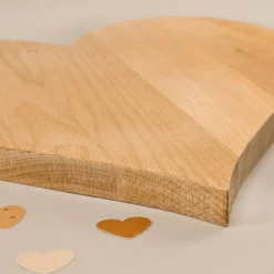 Herz Frühstücksbrettchen & Servierbrett mit Gravur aus Holz | Geschenk für Papa zum Vatertag