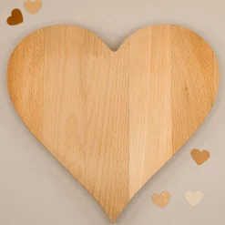 Herz Frühstücksbrettchen & Servierbrett mit Gravur aus Holz | Geschenk für Papa zum Vatertag