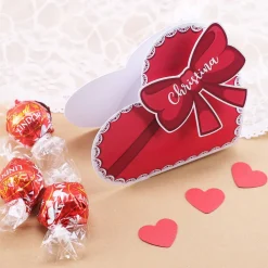 Herzschachtel mit Lindorkugeln zum Valentinstag oder Muttertag