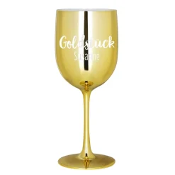 Hochglänzender Trinkkelch - Goldstück mit Wunschname