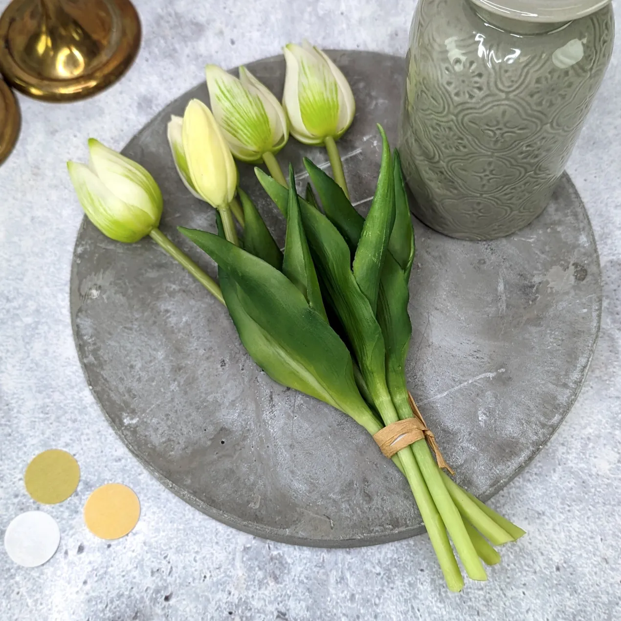 Hochwertiger Kunstblumenstrauß Tulpen in zwei Größen | Nachhaltige Seidenblumen