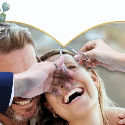 Hochzeitsbanner zum Ausschneiden personalisiert mit Foto | XXL Banner zur Hochzeit