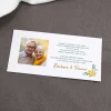 Hochzeitseinladung - Ziehkarte mit zwei Fotos zur Goldhochzeit mit Wunschdaten