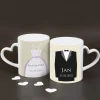 Hochzeitstassen für Braut und Bräutigam