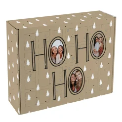 Hohoho Adventskalender mit 3 Fotos bedruckt