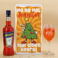 Hol mir einen Aperol - Geschenkset zu Weihnachten mit Glas und Geschenkbox