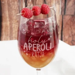 Holy Aperoli Glas mit Ihrem Wunschnamen graviert