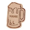 Holzbrettchen Bierkrug mit persönlicher Namensgravur