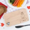 Holzbrettchen mit Knuddelhorn® und Ihrem Wunschtext