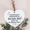 Holzherz als Geschenk zum Valentinstag mit Ihrem Wunschtext
