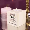 Holz Teelicht für Omas - Glück ist eine Oma wie dich zu haben