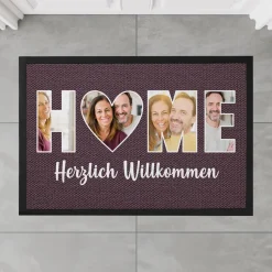 HOME - Fotofußmatte in verschiedenen Farben