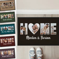HOME - Fotofußmatte in verschiedenen Farben