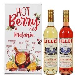 Hot Berry - Geschenkset für Lillet Hot Berry mit Rezept auf der Box