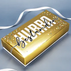 HURRA bestanden! - Goldbox für Geldgeschenke zum Abi, Schulabschluss & mehr