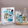 Ich bin Gin & weg von dir - Gin Geschenkset mit bedrucktem Glas