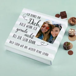 Ich denke an Dich - Lindt Pralinen mit Foto in vier Varianten