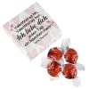 Ich liebe dich jeden Tag ein bisschen mehr!- 4 Lindorkugeln in persönlich bedruckter Verpackung