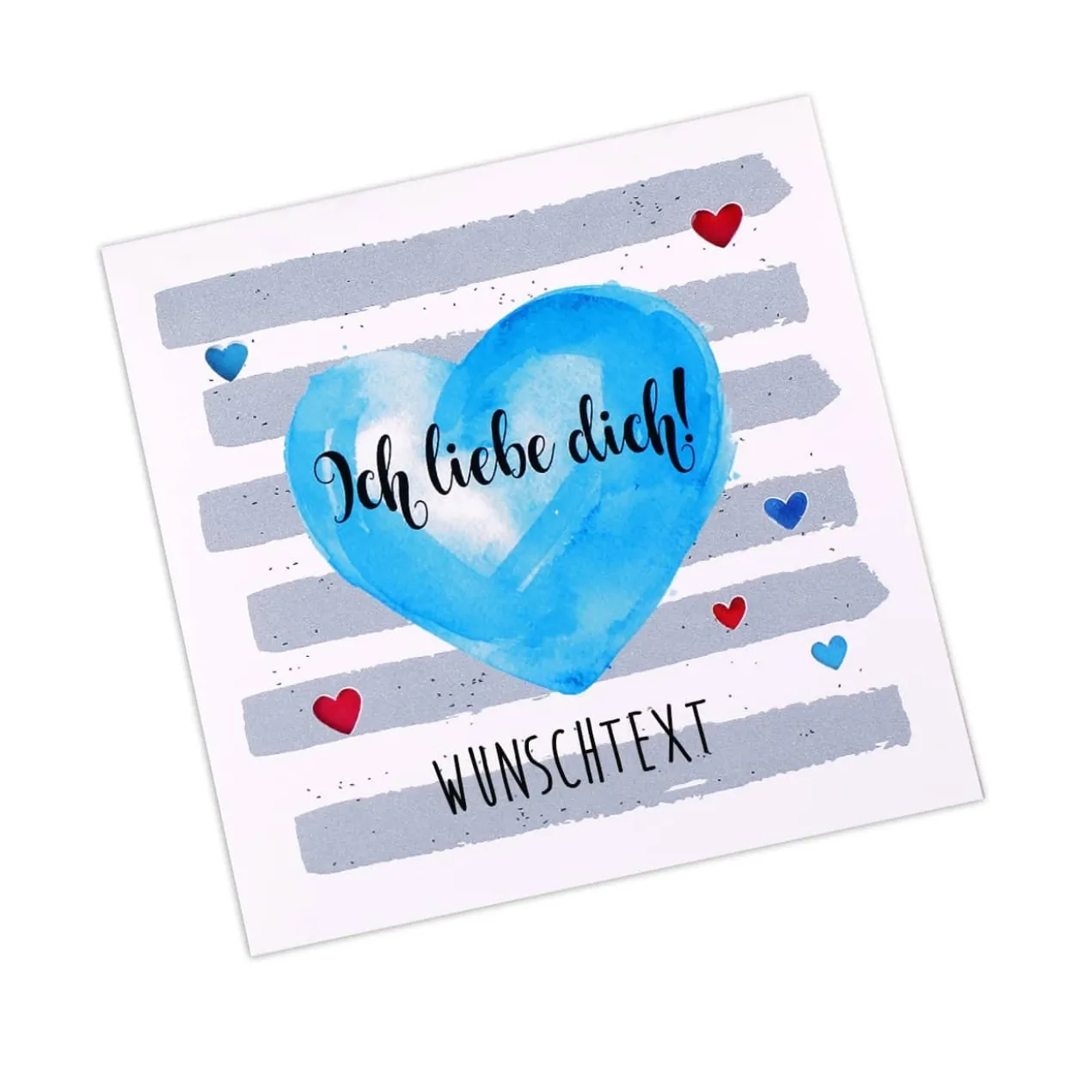 Ich liebe dich! persönliche Klappkarte für Ihre Liebesgrüße