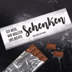 Ich weiß, wir wollten uns nichts schenken - XL-Schokolade mit Wunschtext
