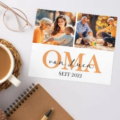 Individuelles Brillenputztuch für Mama, Papa, Oma, Opa usw mit Ihren Fotos
