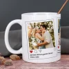 Instagram Post Tasse mit 3 Fotos und Wunschtexten