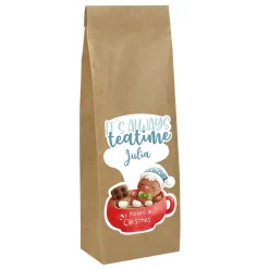It`s always teatime - Persönlicher Früchtetee mit weihnachtlichen Lebkuchenmann-Motiv und Name