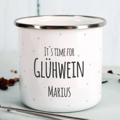 "It´s time for Glühwein" Tasse mit Ihrem Namen