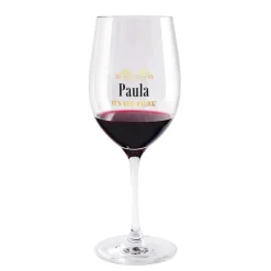 IT'S WINE O'CLOCK! - Bedrucktes Weinglas mit Name