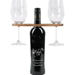 It`s Wine Time - Personalisiertes Geschenkset mit Weinflasche, Weingläsern und Weinbutler
