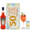 Jetzt braucht die Haut viel mehr Feuchtigkeit! - Aperol Geschenkset mit Ihrem Alter und Wunschname