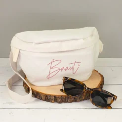 JGA Bauchtasche für Braut & Team Braut | Junggesellenabschied Tasche in Rosa oder Creme für Frauen