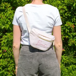 JGA Bauchtasche für Braut & Team Braut | Junggesellenabschied Tasche in Rosa oder Creme für Frauen