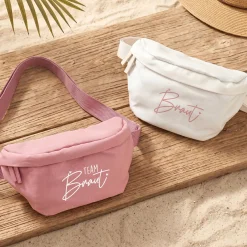JGA Bauchtasche für Braut & Team Braut | Junggesellenabschied Tasche in Rosa oder Creme für Frauen