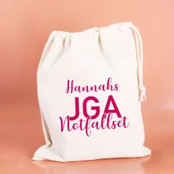JGA Notfallset-Sack mit dem Namen der Braut | 2 Größen wählbar