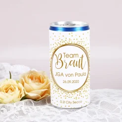 JGA-Secco für Braut und Team Braut mit Name und Datum