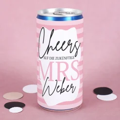 JGA-Secco für die Braut mit Wunschname | Cheers! Auf die zukünftige Mrs.