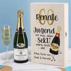 Jugend ist aus, aber Sekt wäre noch da! - Champagner Geschenkset zum Geburtstag