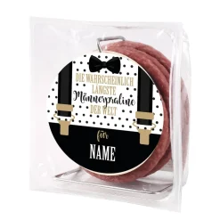 Kabeltrommel Salami - Die wahrscheinlich längste Männerpraline der Welt - mit Name