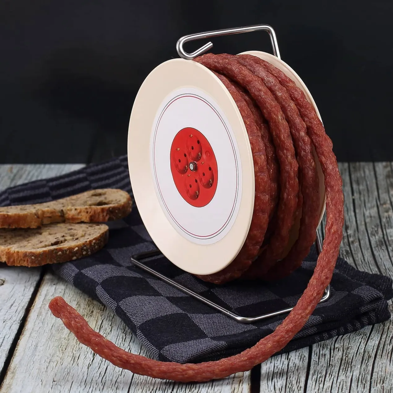 Kabeltrommel Snack Wurst - Kabelwurst statt Kabelsalat - mit Name