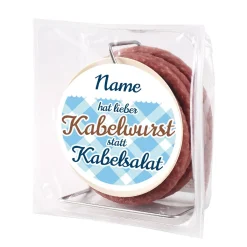 Kabeltrommel Snack Wurst - Kabelwurst statt Kabelsalat - mit Name