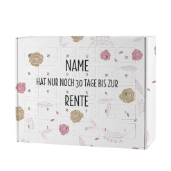 Kalender als Countdown zur Rente mit 30 Türchen zum selbst Befüllen