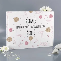 Kalender als Countdown zur Rente mit 30 Türchen zum selbst Befüllen