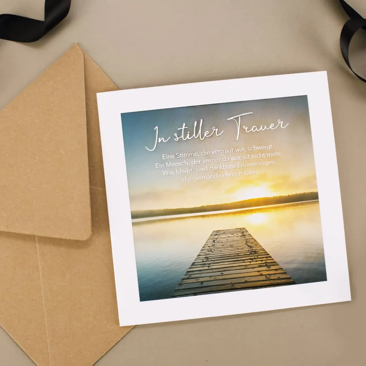 Karte - In stiller Trauer - Nature Card