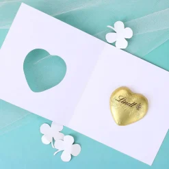 Karte Lieblings... - mit Lindt Schokoherz und Ihrem Wunschtext